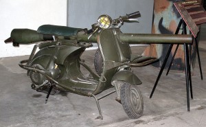 Old Vespa with Bazooka
