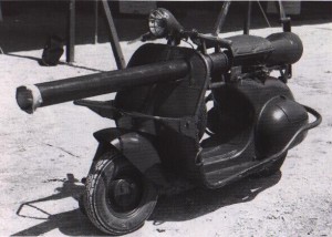 Old Vespa with Bazooka